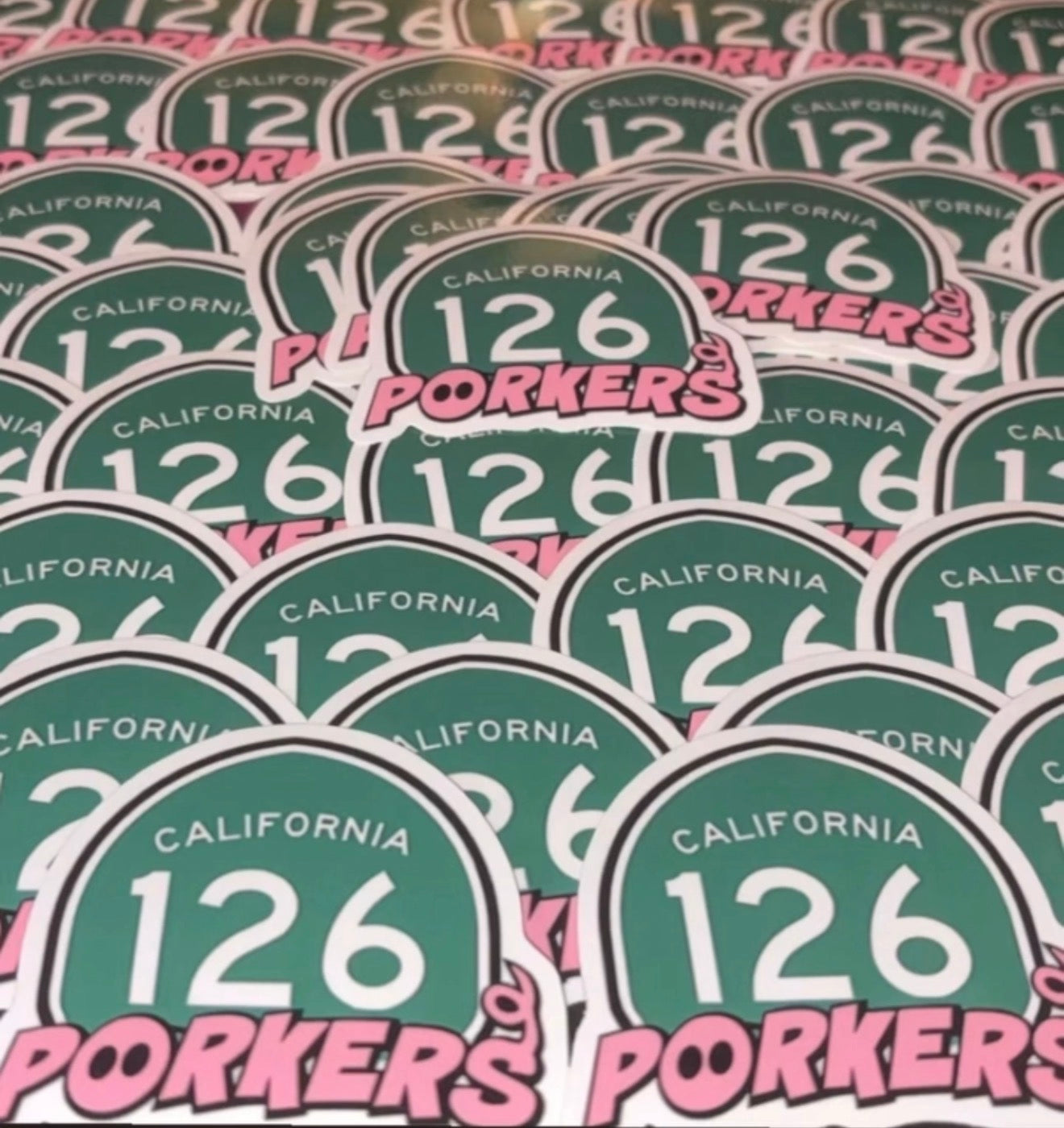 126 Porker Stickers